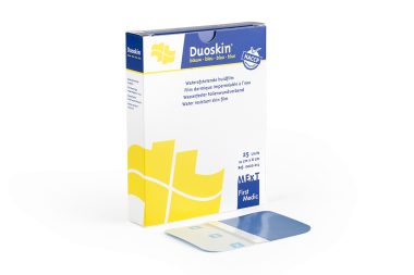 
            Duoskin blauw, waterafstotende huidfilm (10x8cm)
    
