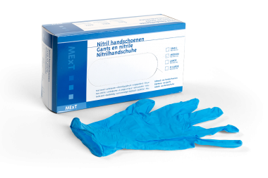 
            Gants en nitrile MEDIUM - sans poudre
    