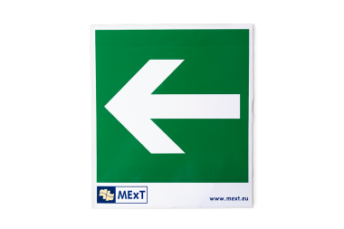Signalisatie sticker vinyl - pijl links